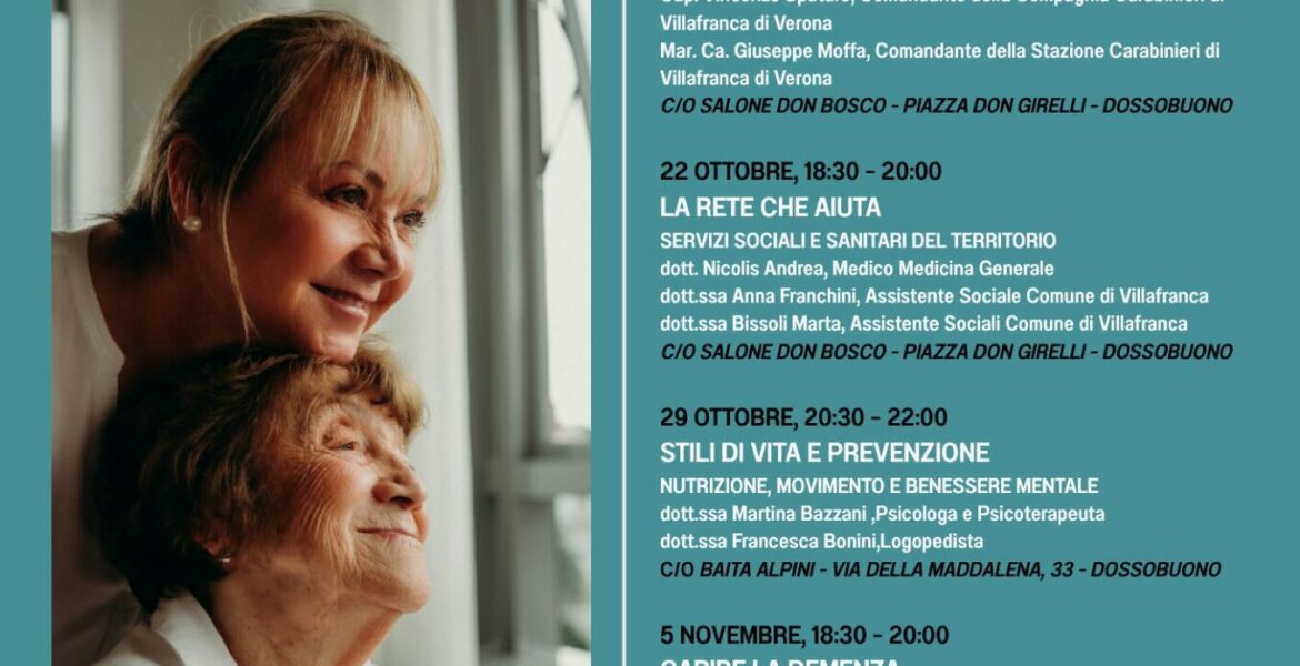 Volantino – Incontri formativi per caregiver e cittadini